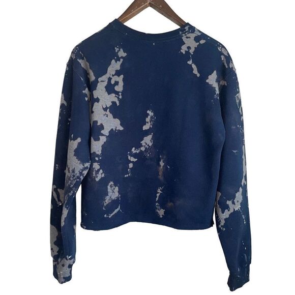 Upcycled Tie-Dyed & Paint Spackled Sweatshirt - Picture 6 of 7